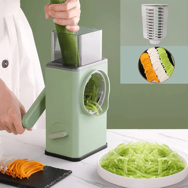 MULTIFUNCTIONAL MANUAL ROTARY CHEESE GRATER SHREDDER