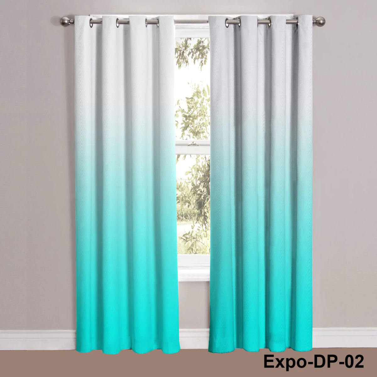 Digital Printed Curtain Pair