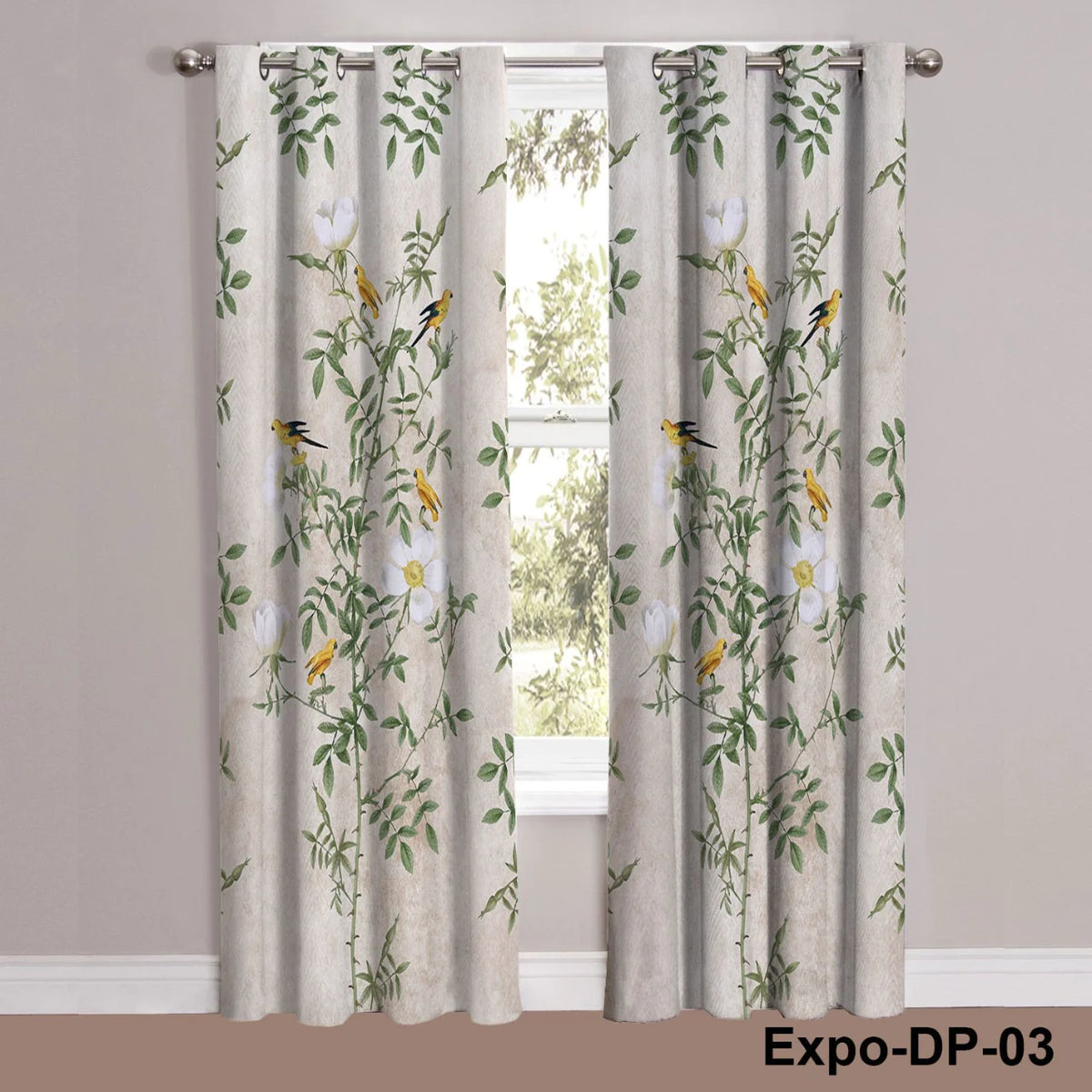 Digital Printed Curtain Pair