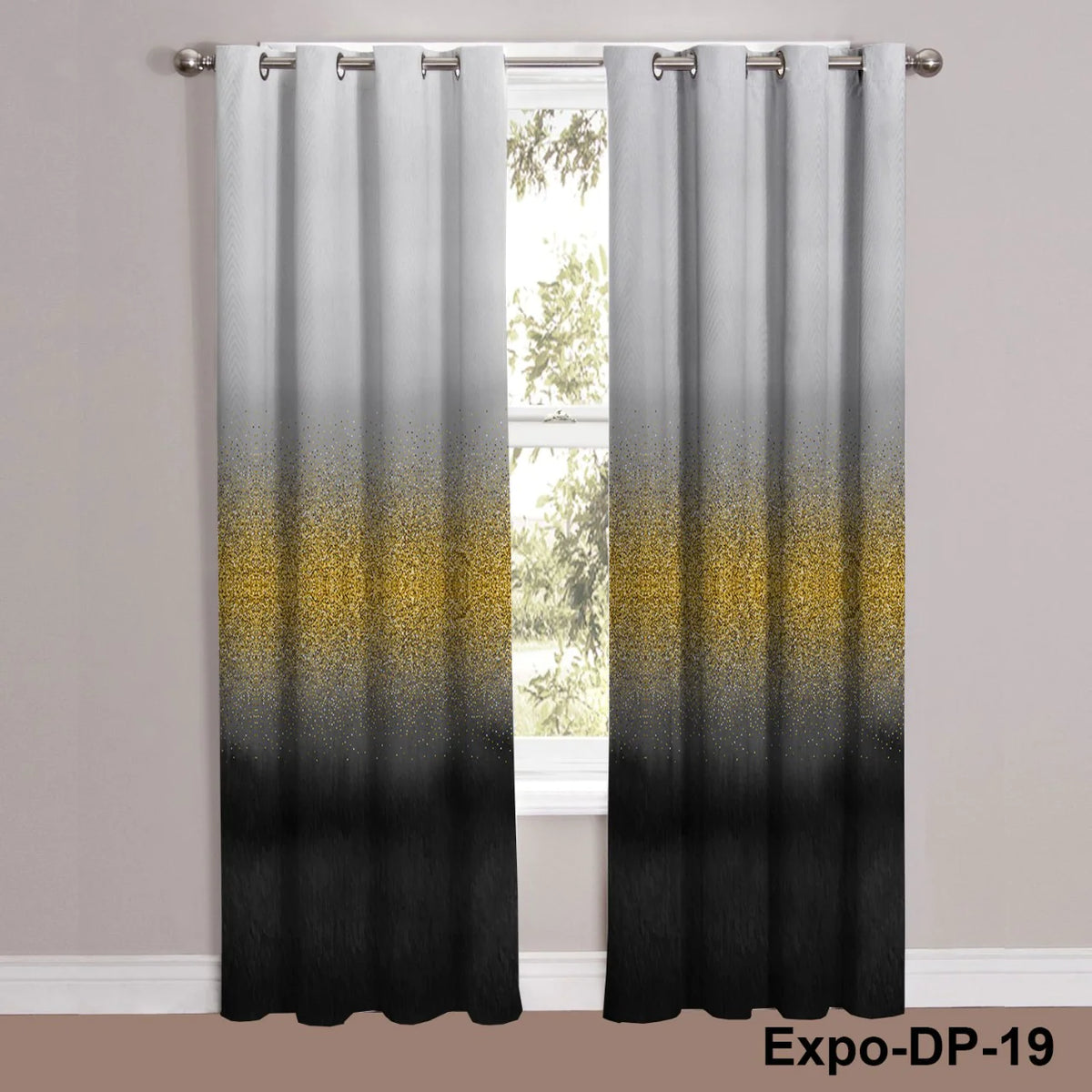 Digital Printed Curtain Pair