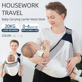 BABY CARRIER ERGONOMIC BABY STRAP (RANDOM COLOR)